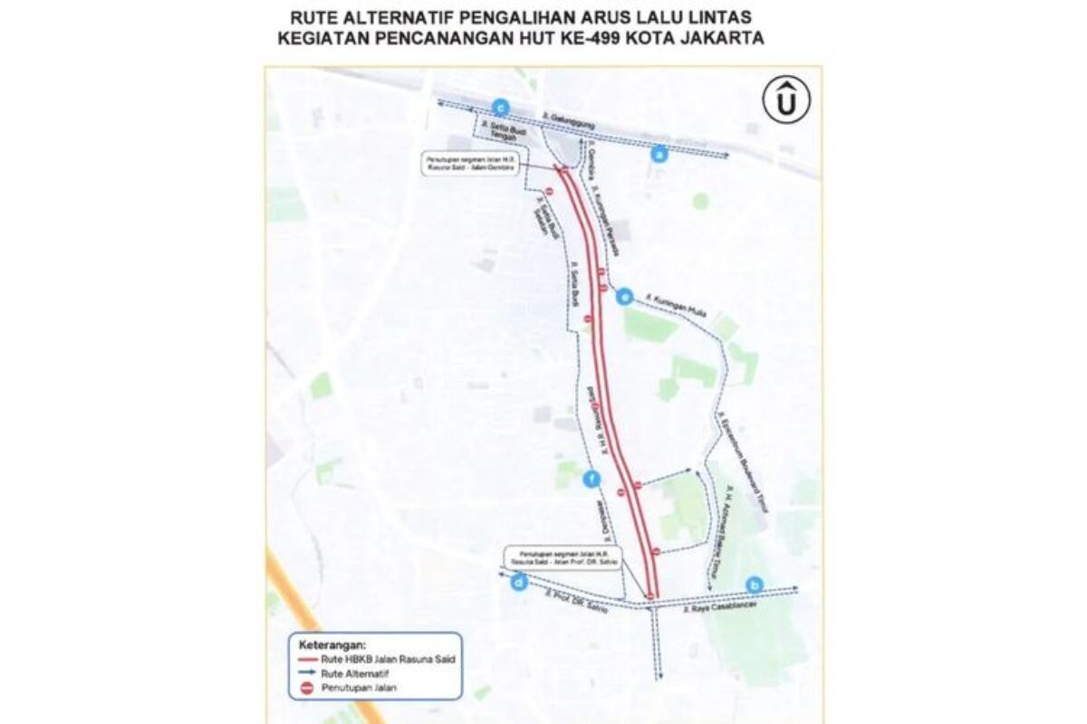 Ini Jalur Cfd Rasuna Said Jakarta Akhir Pekan Ini, Cek Lokasi Jalannya